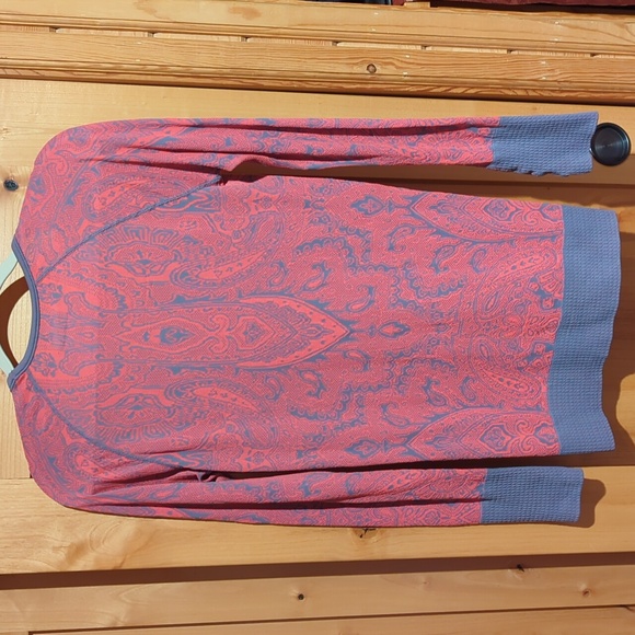 Athleta Long Sleeve Base Layer Shirt Pink/Gray Sz L and Silver Tote Bag - Picture 4 of 6